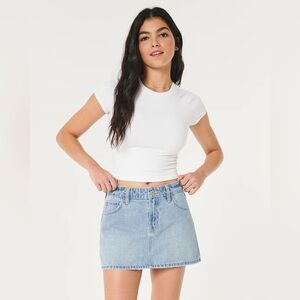 *NWT* Hollister Mid-Rise Denim Mini Skirt, Size 10